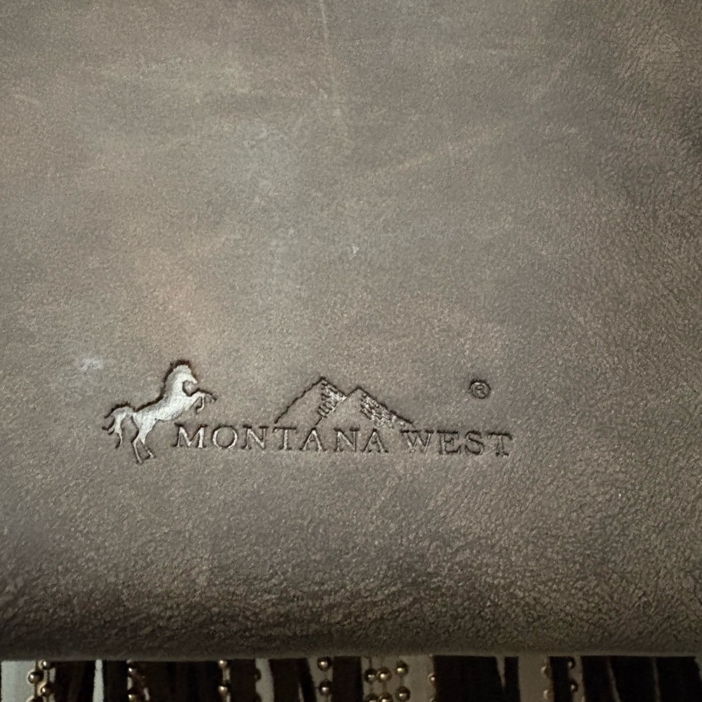 Montana West Brown Fringe Crossbody with Turquoise Accents - Picture 6 of 10